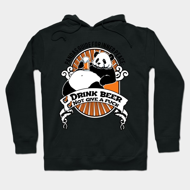 Panda beer Hoodie by avogel